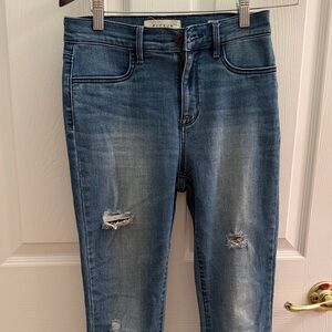 PacSun Classic Blue Ripped Skinny Jeans
